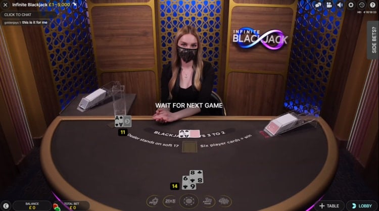 partycasino live blackjack